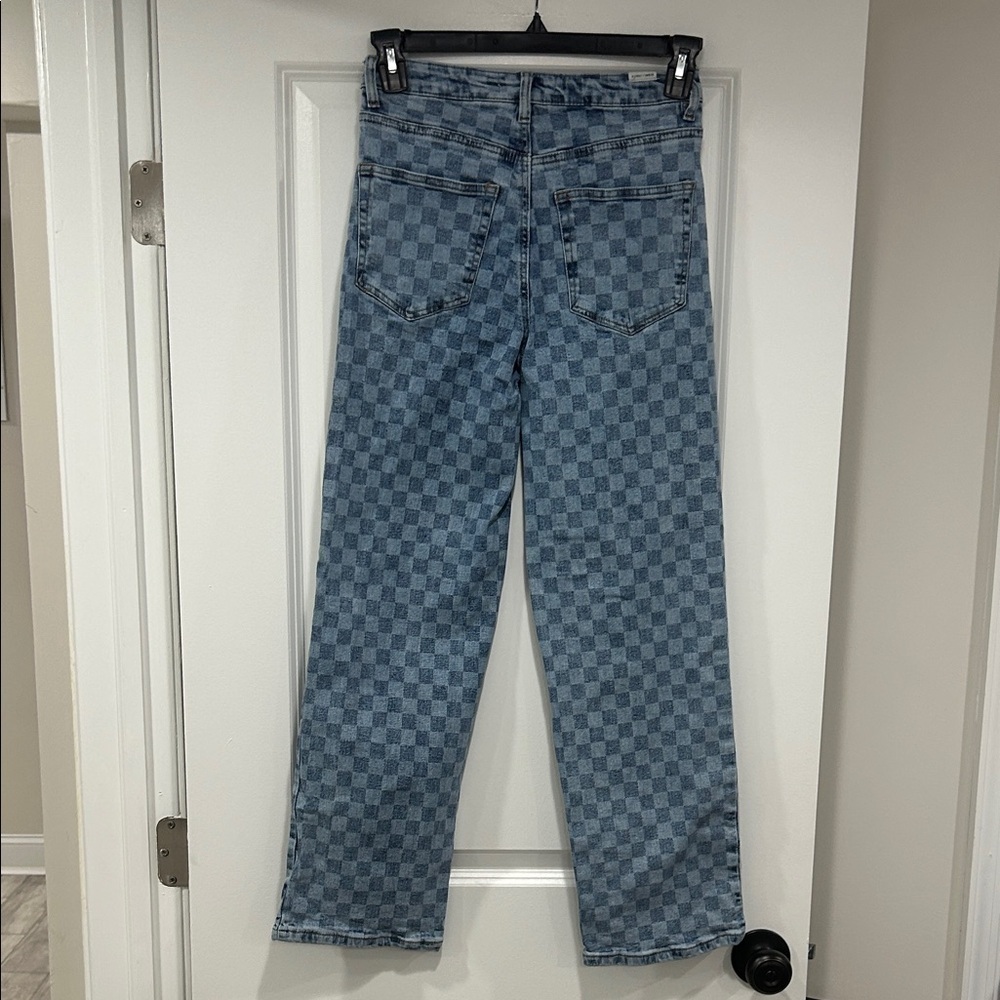 Almost Famous Checkered Denim Jeans (Junior) - Picture 4 of 4